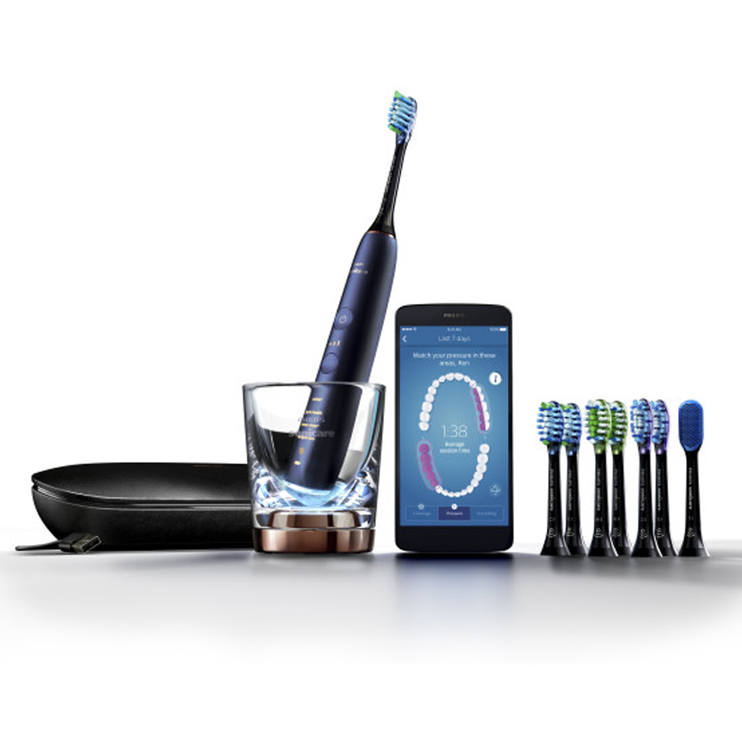 Philips Sonicare DiamondClean Smart 9700 Toothbrush - Lunar Blue ...