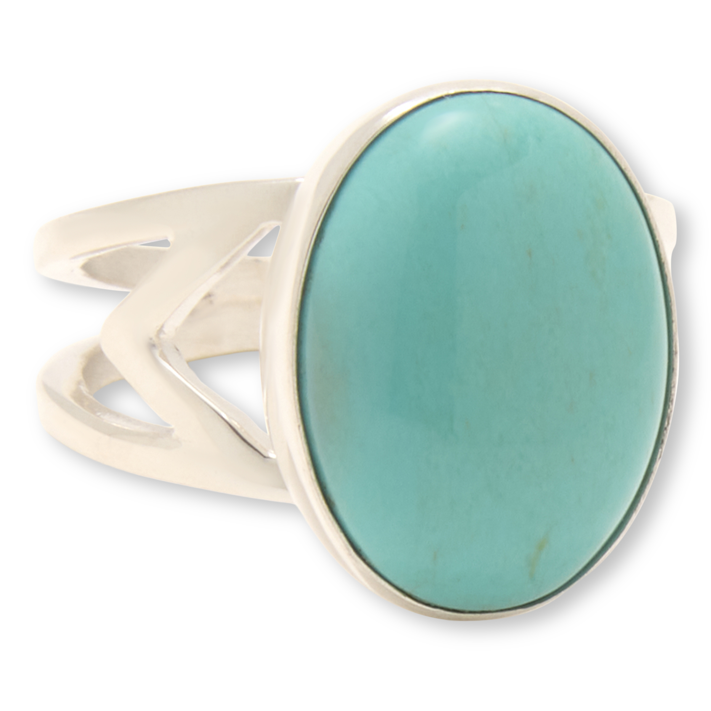 Jay King Baja Turquoise Sterling Silver Oval Solitaire Ring | HSN