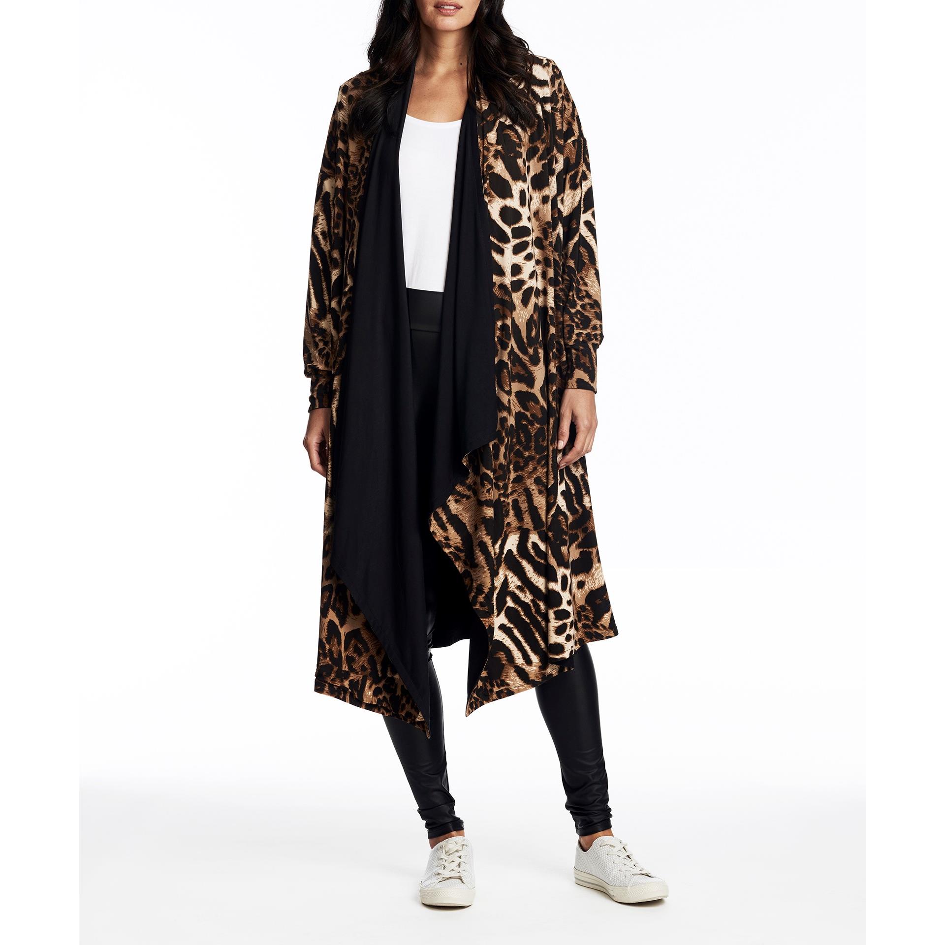 Coldesina Reversible Mimi Cape in Leopard - 9480828 | HSN