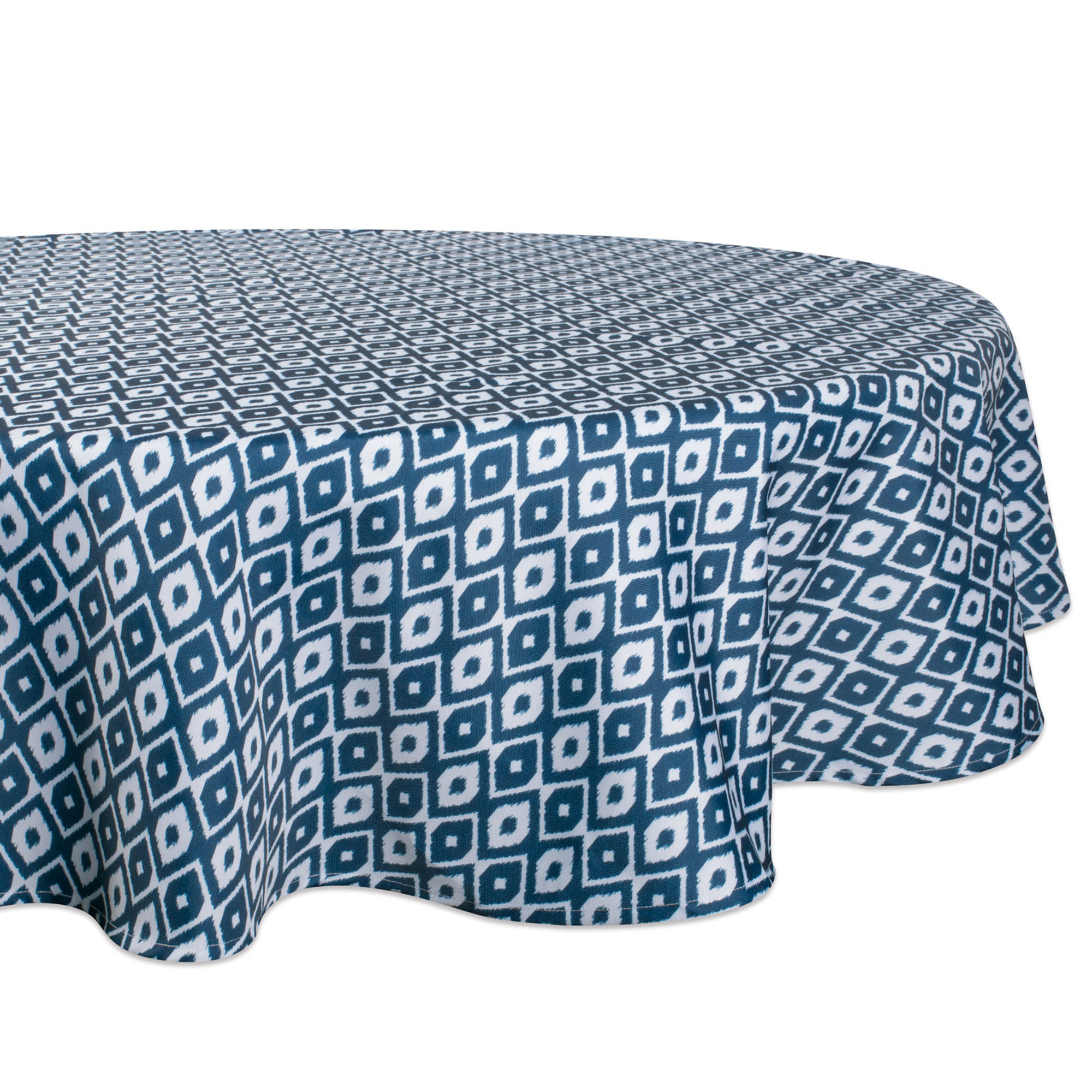 Design Imports 60" IKAT Round Outdoor Tablecloth 9577865 HSN