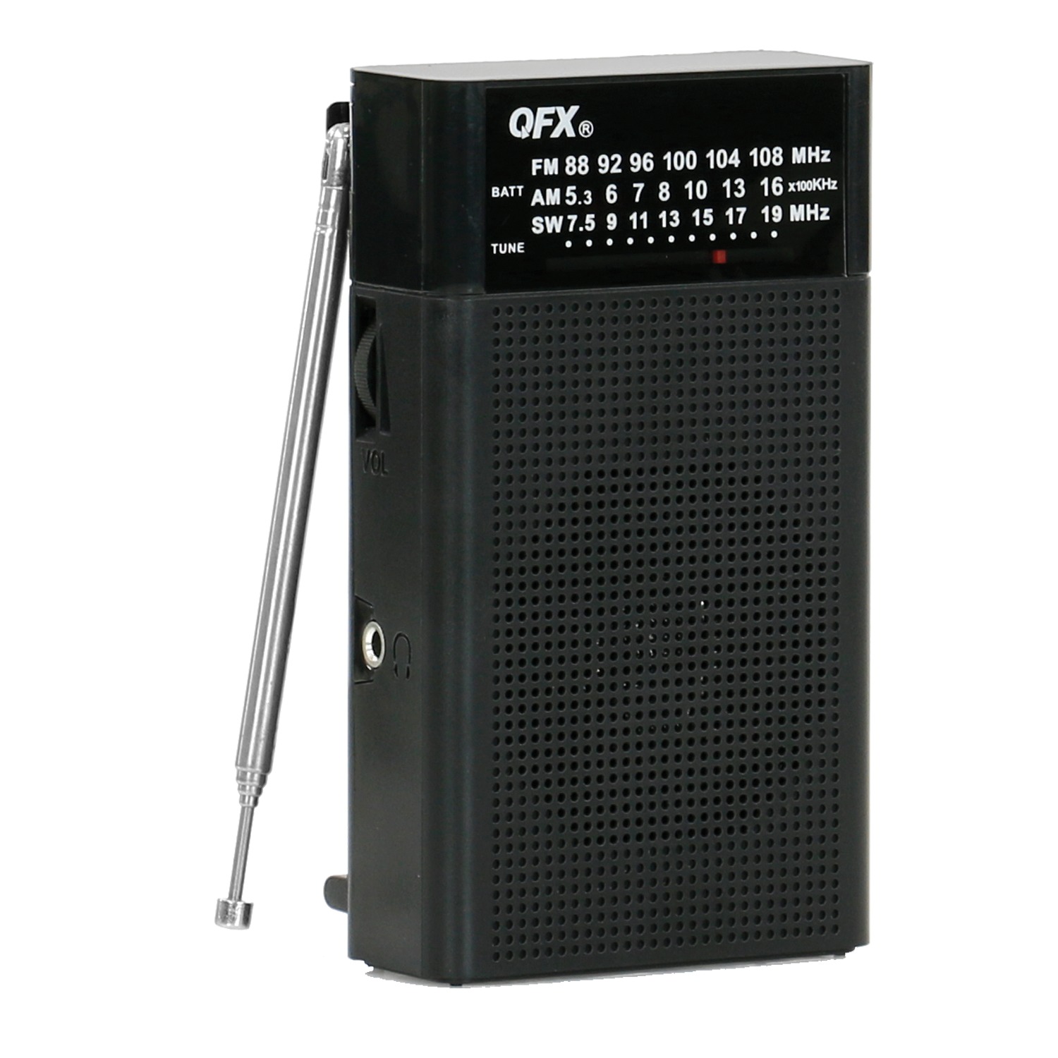 QFX R35 AM/FM Shortwave 3Band Radio 9736868 HSN