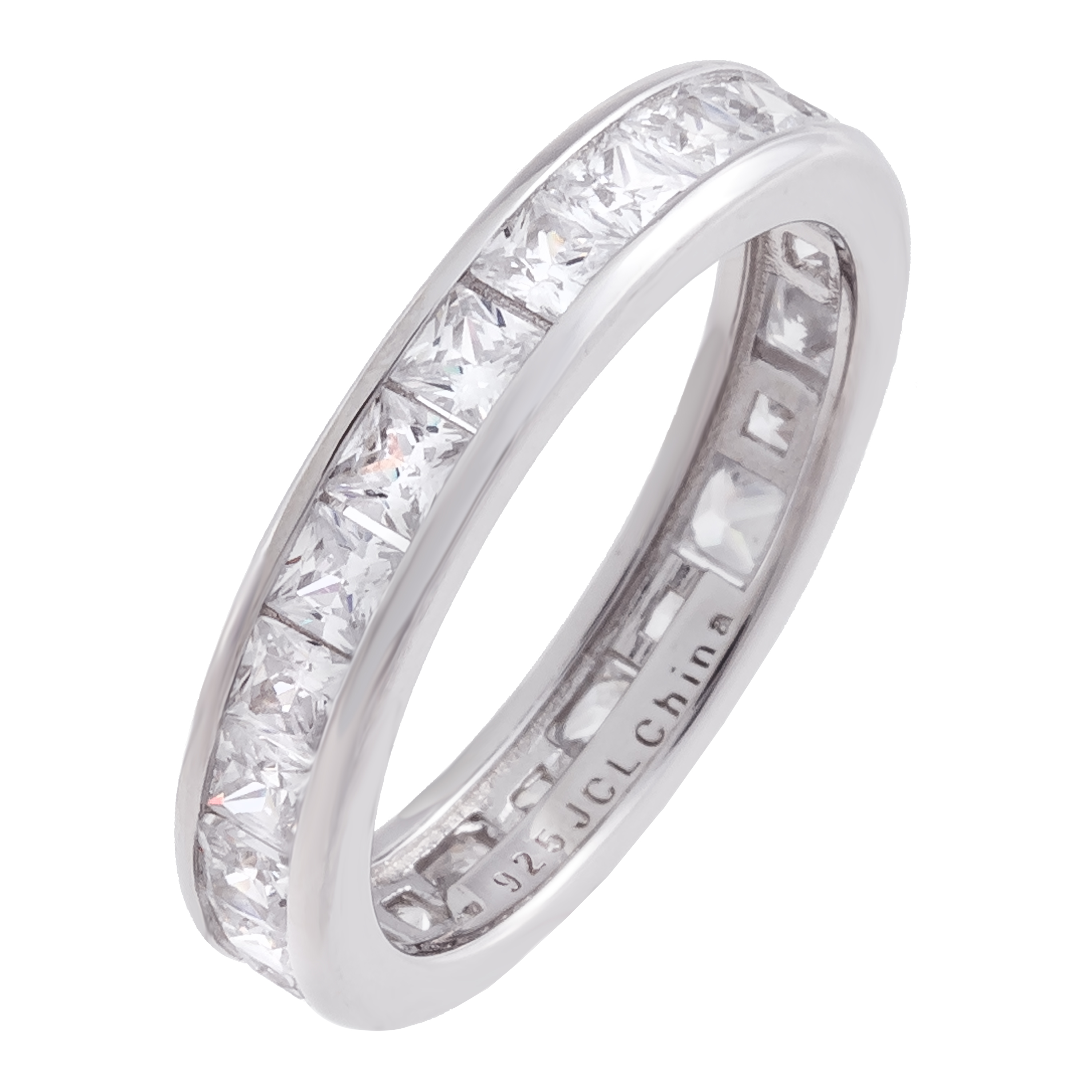 Absolute™ Cubic Zirconia Princess Channel Eternity Ring 9863377 HSN