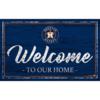 Houston Astros 24in. Distressed State w/Logo Sign