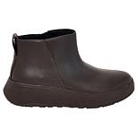 FitFlop F-Mode Leather/Suede Flatform Zip Ankle Boot | HSN