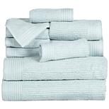 Lavish Home Ribbed 100% Cotton 10-piece Towel Set - 8357146 | HSN