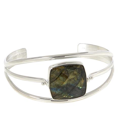 925 Sterling store Labradorite Cuff Bracelet