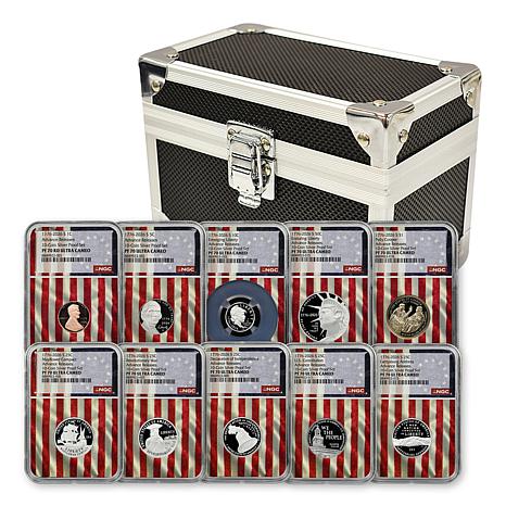 2026 Silver Proof Set Advanced Release NGC 70 Flag Core | HSN