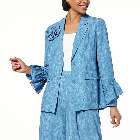 Allison Brown NY Bahamian Ruffle Blazer