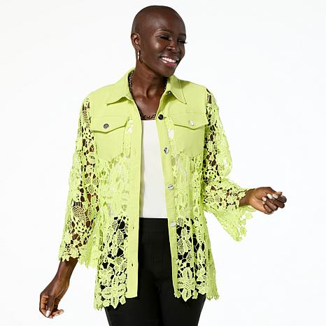 Antthony Laced Button Front Jean Jacket