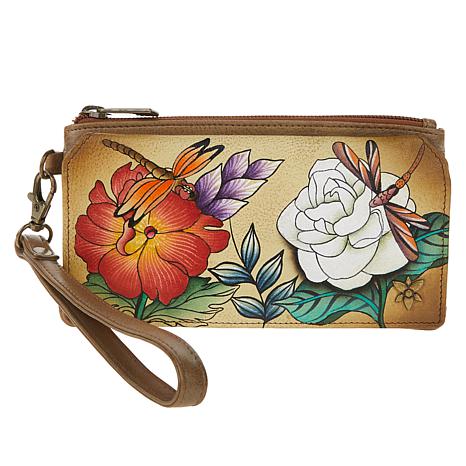 Anuschka Hand-Painted Leather 3-in-1 Crossbody Organizer Wallet - 20351668