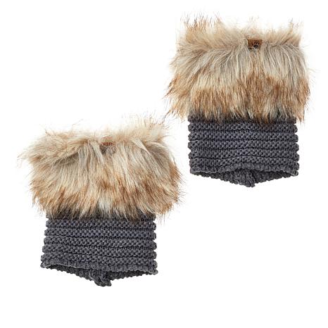 faux fur boot toppers