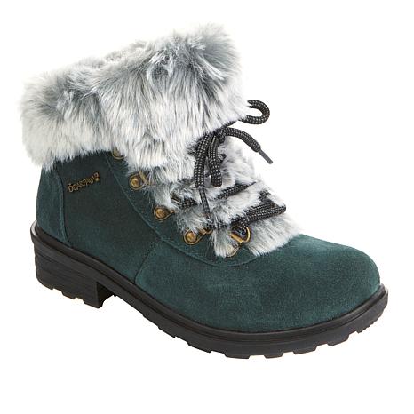 turquoise bear paw boots