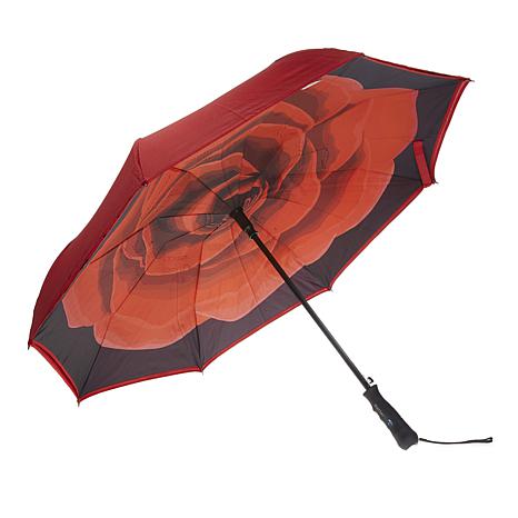 BetterBrella Automatic Open Reverse Umbrella with Lighted Handle