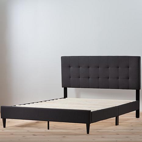 Brookside Cara Rectangle Square Tufted Upholstered Bed - Queen ...