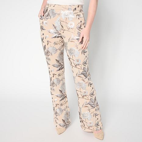 C Wonder Pull-On Foil-Printed Scuba Knit Pant | HSN