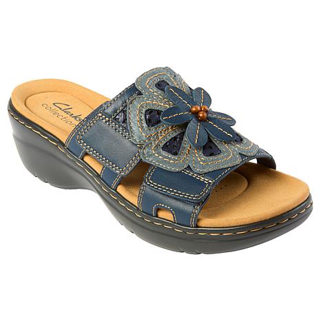 Clarks Collection Merliah Belle Heritage Casual Leather Wedge Sandal