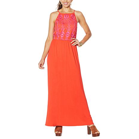 embroidered maxi dress formal