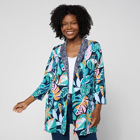 Comfort Code Soft & Light Twin Print Cardigan | HSN