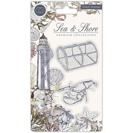 Craft Consortium Sea Shore Stamp Set Sea Clear