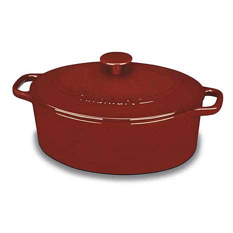 Martha Stewart Colored Enameled Cast Iron Round Casserole, 6 qt for $49.99