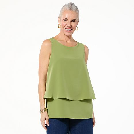 DG2 by Diane Gilman Mixed Media Double Layer Easy Tank