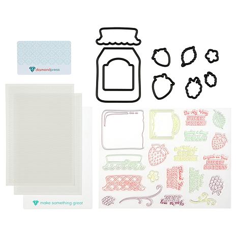 Diamond Press You're My Jam Stamp and Die Kit - 22650755 | HSN