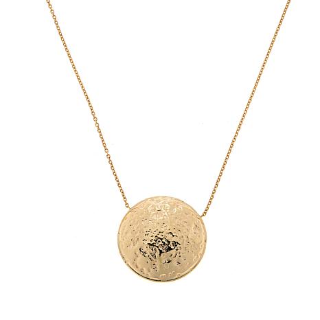 Gold on sale hammered pendant