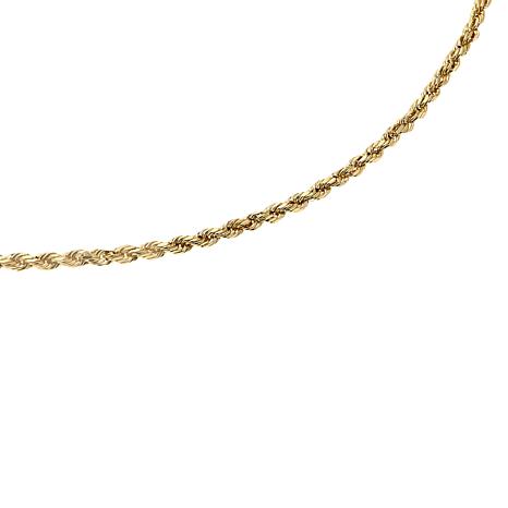Noble Collections 10K Yellow Gold Diamond-Cut Rope Chain 2mm Noble Collections 10K Yellow Gold Diamond-Cut Rope Chain 2mm