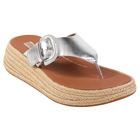 FitFlop® F-Mode Espadrille Leather Flatform - 21887084 | HSN