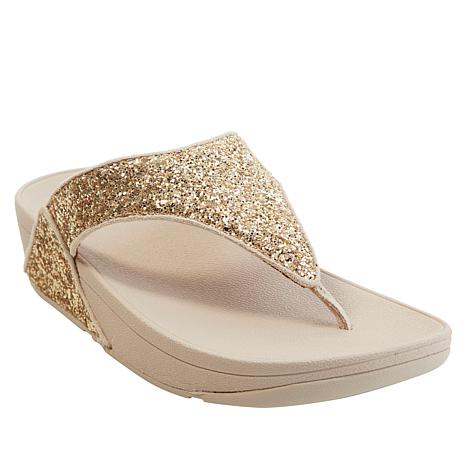 FitFlop Lulu Glitter Toe-Thong Sandal - 20864627 | HSN