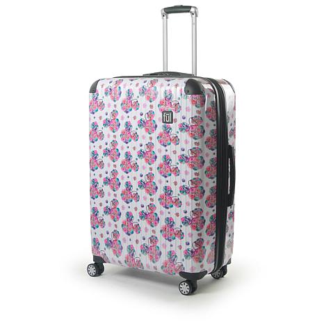 floral rolling luggage