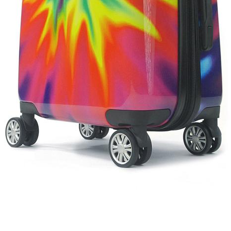 tie dye luggage set