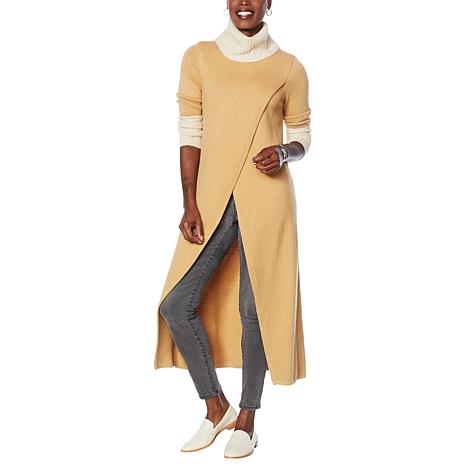 G by Giuliana Black Label Crossover Maxi Sweater