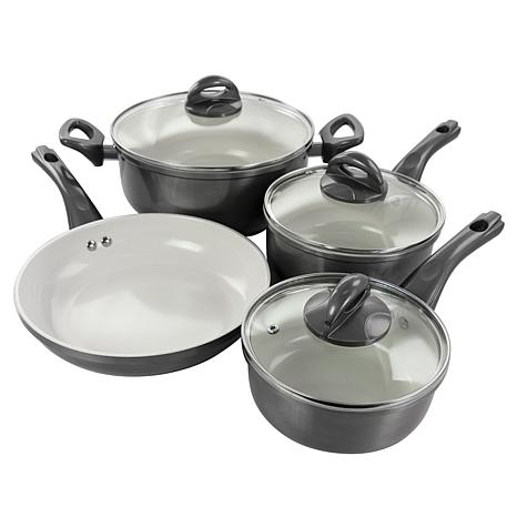 Oster Rametto 8-Piece Stainless Steel Kitchen Cookware Set with