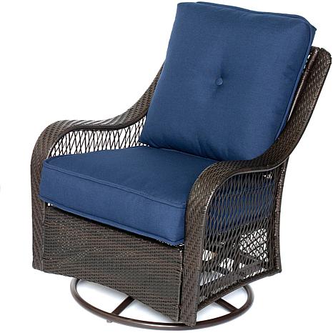Orleans 4 Piece All Weather Patio Set In Navy Blue 8030278 Hsn