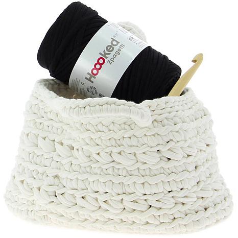 Hoooked Revisto Basket Kit with Zpagetti Yarn - Off White
