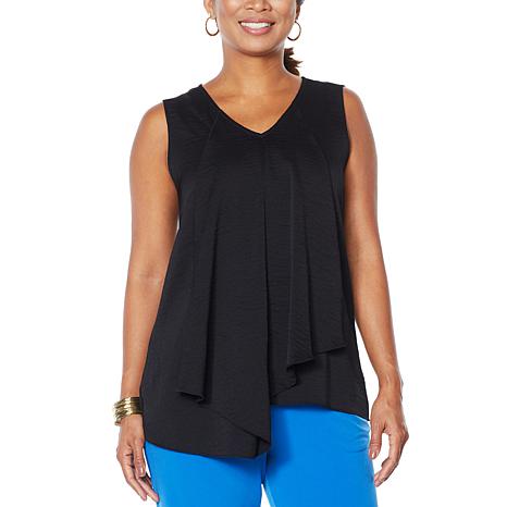 IMAN Global Chic Asymmetric Tiered Tank