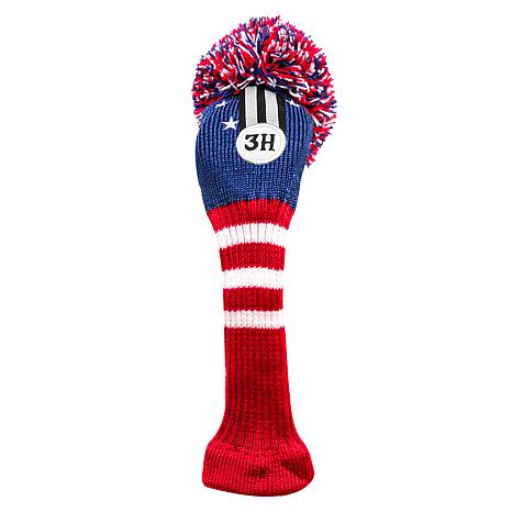 IZZO Golf Vintage Patriot Hybrid Headcover