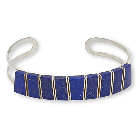 Jay King Sterling Silver Lapis Inlay Cuff Bracelet
