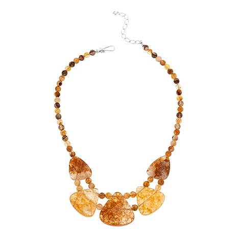 Jay King Sterling Silver Madagascar Yellow Quartz Necklace - 20962546 | HSN
