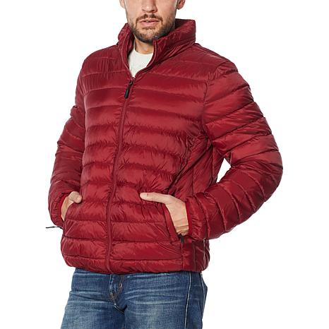 zip front puffer jacket