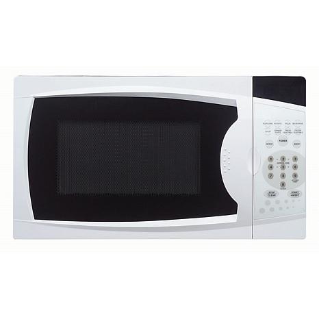 white 800 watt microwave
