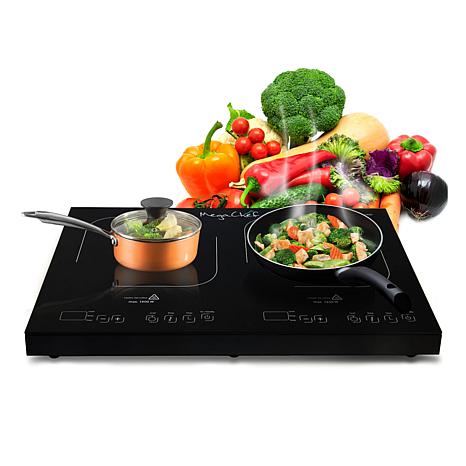 MegaChef Portable Dual Induction Cooktop - 8524129 | HSN