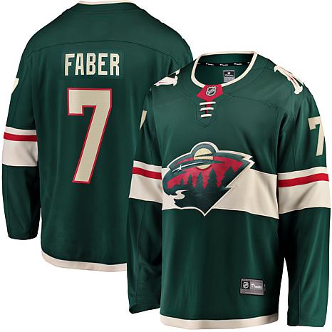 Men's Fanatics Branded Brock Faber Green Minnesota Wild Home Breakaway ...