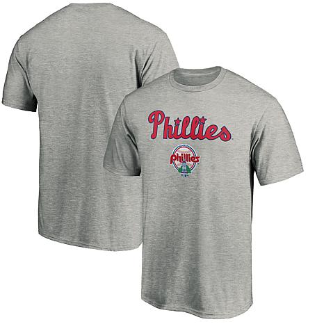 Men's Fanatics Heather Gray Philadelphia Phillies Cooperstown ...