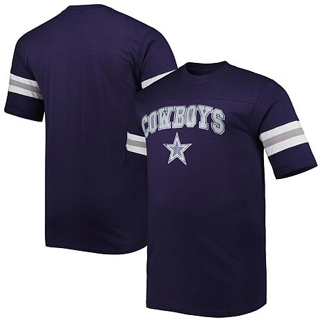 Men's Navy Dallas Cowboys Big & Tall Arm Stripe T-Shirt - 21600688 | HSN