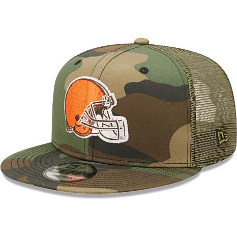 Youth New Era Camo Cleveland Browns Main Trucker 9FIFTY Snapback Hat