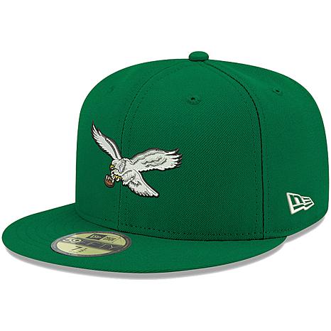 Men's New Era White Philadelphia Eagles Omaha 59FIFTY Fitted Hat