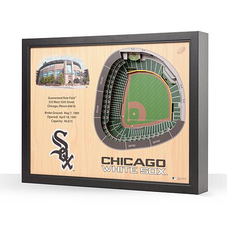 Chicago White Sox Guaranteed Rate Field Stadiumview 3D Wall Art