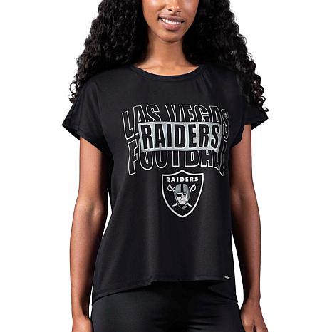 Officially Licensed NFL Women's Rhinestone Tee - Raiders